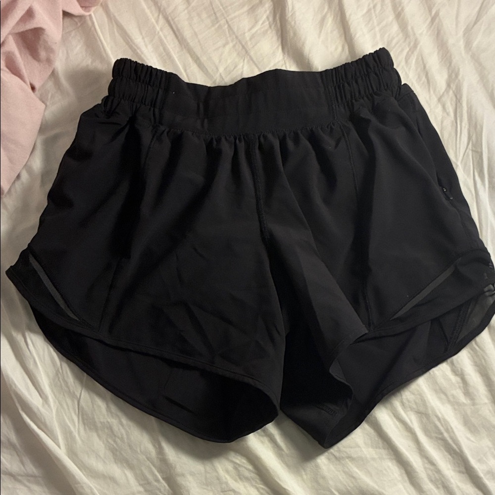lululemon athletica Hotty Hots. Black Women's Athletic Shorts